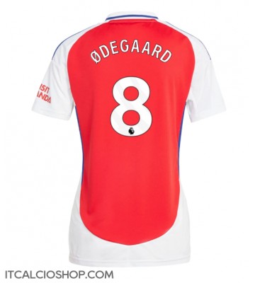 Arsenal Martin Odegaard #8 Prima Maglia Femmina 2024-25 Manica Corta